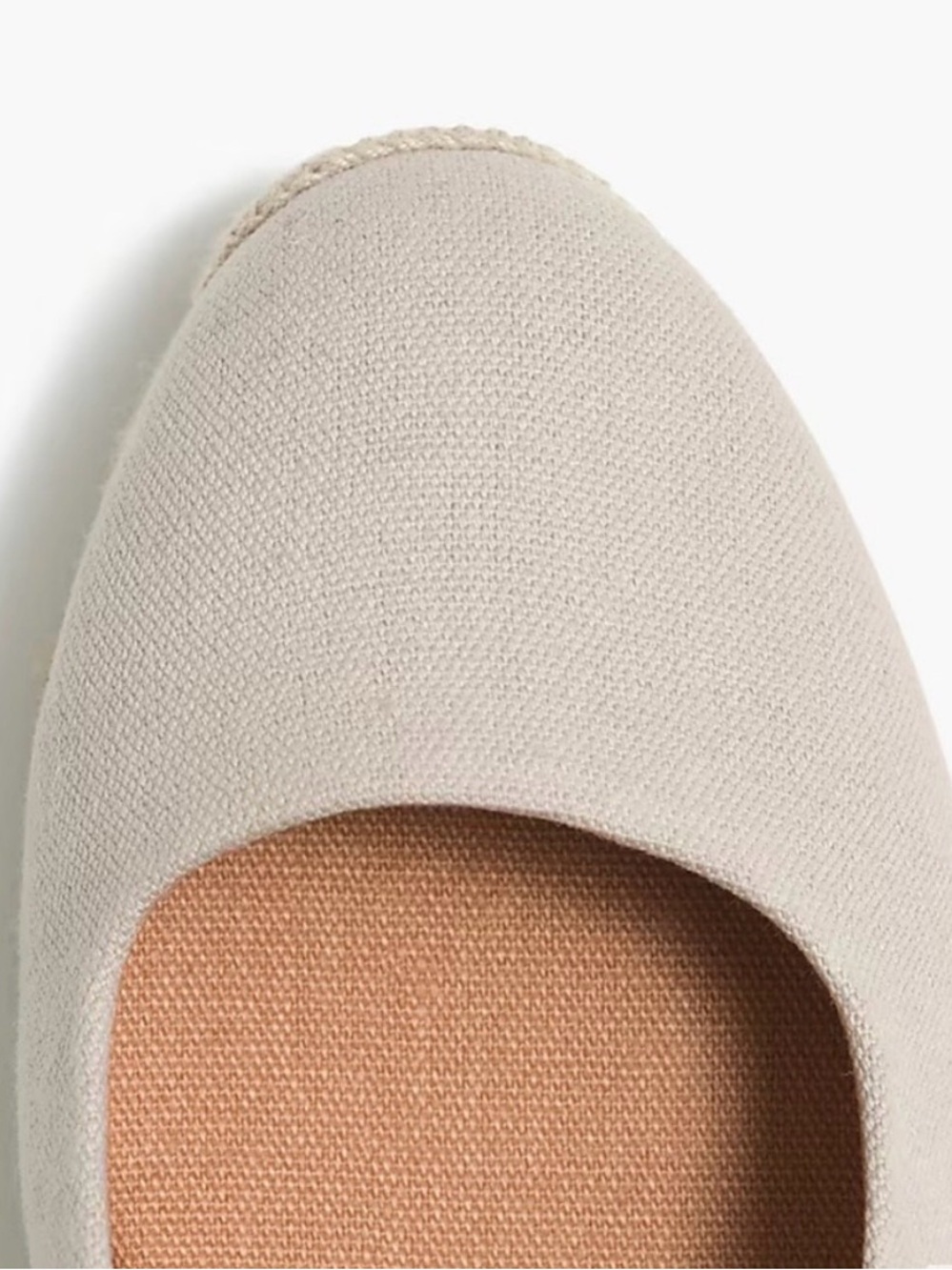 J. Crew Canvas Espadrille Wedges in Cream/Tan. Size 7 -Worn inside twice. EUC - Picture 2 of 6